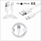 Preview: iPhone XS Lightning auf USB Kabel 1m Ladekabel
